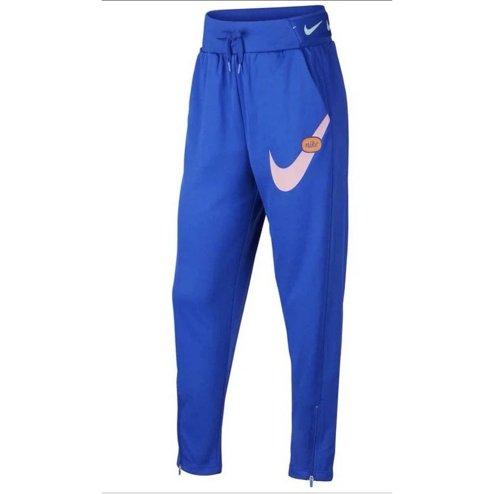 Nike Swoosh Just Do It‎  Girls Med Track Pants Jogger Royal Blue CJ7421-433